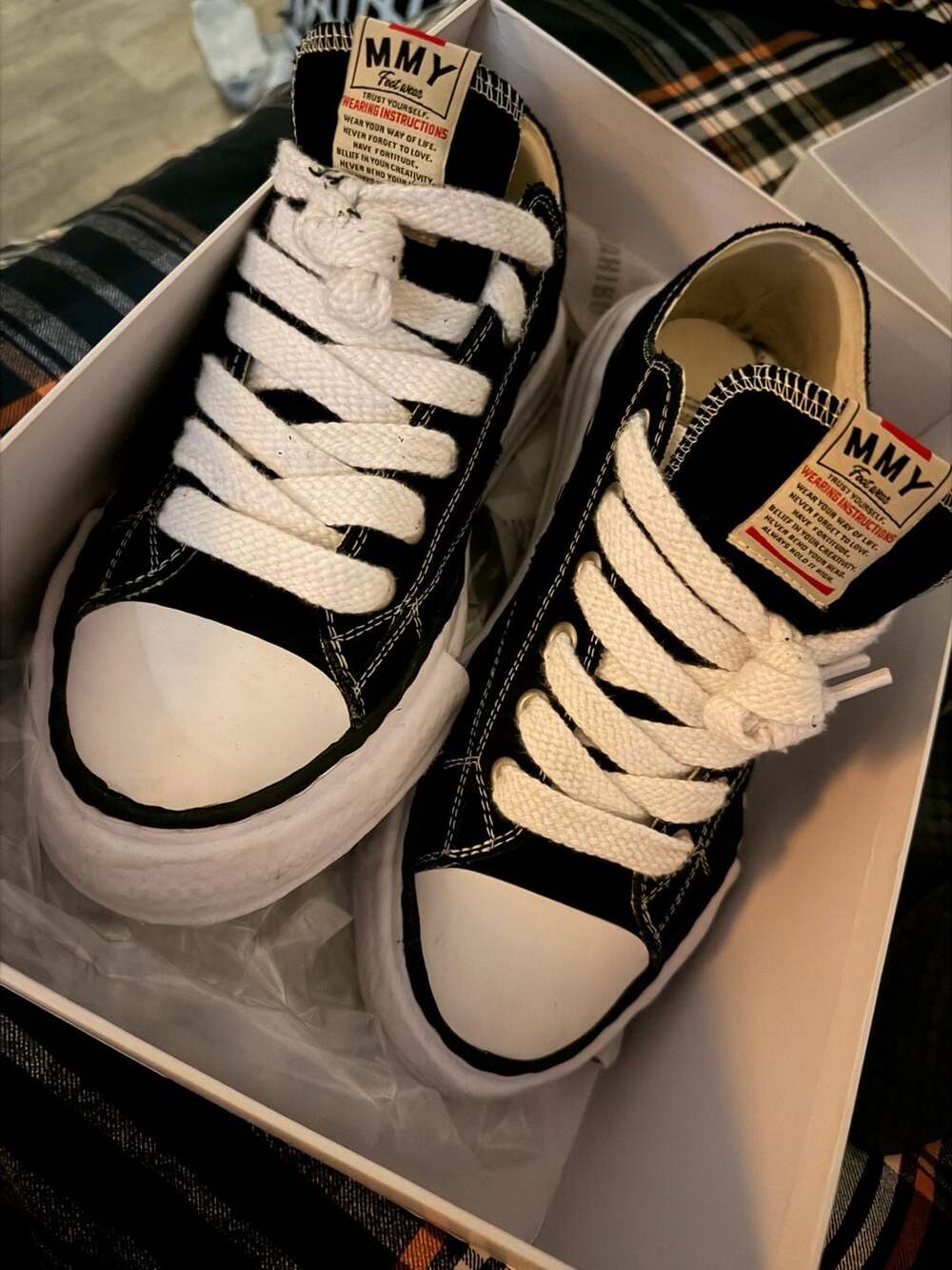 Maison Mihara Yasuhiro Peterson Low Original Sole Canvas Sneakers Black